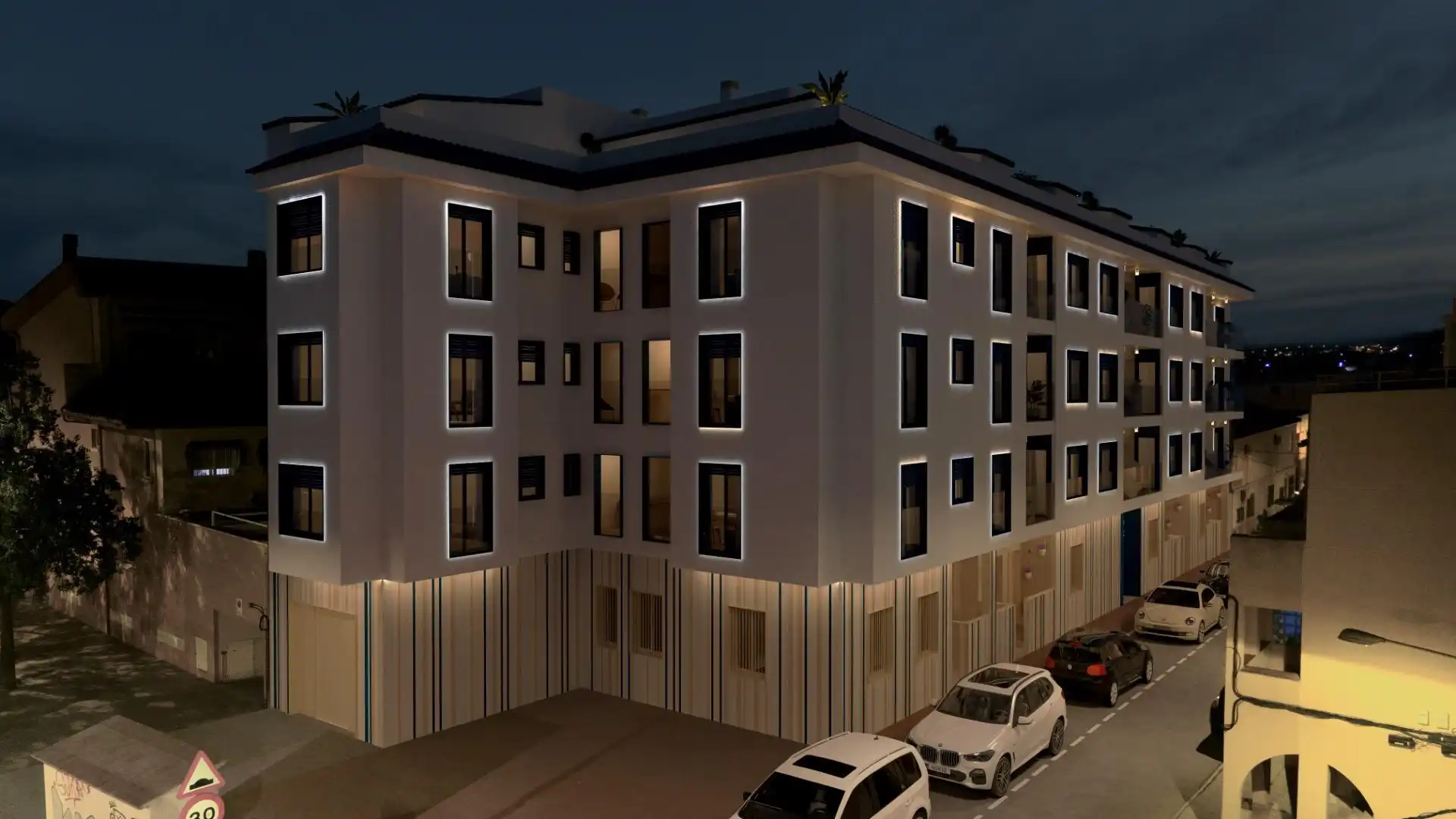 Vista exterior de Planta baja en venta en Murcia