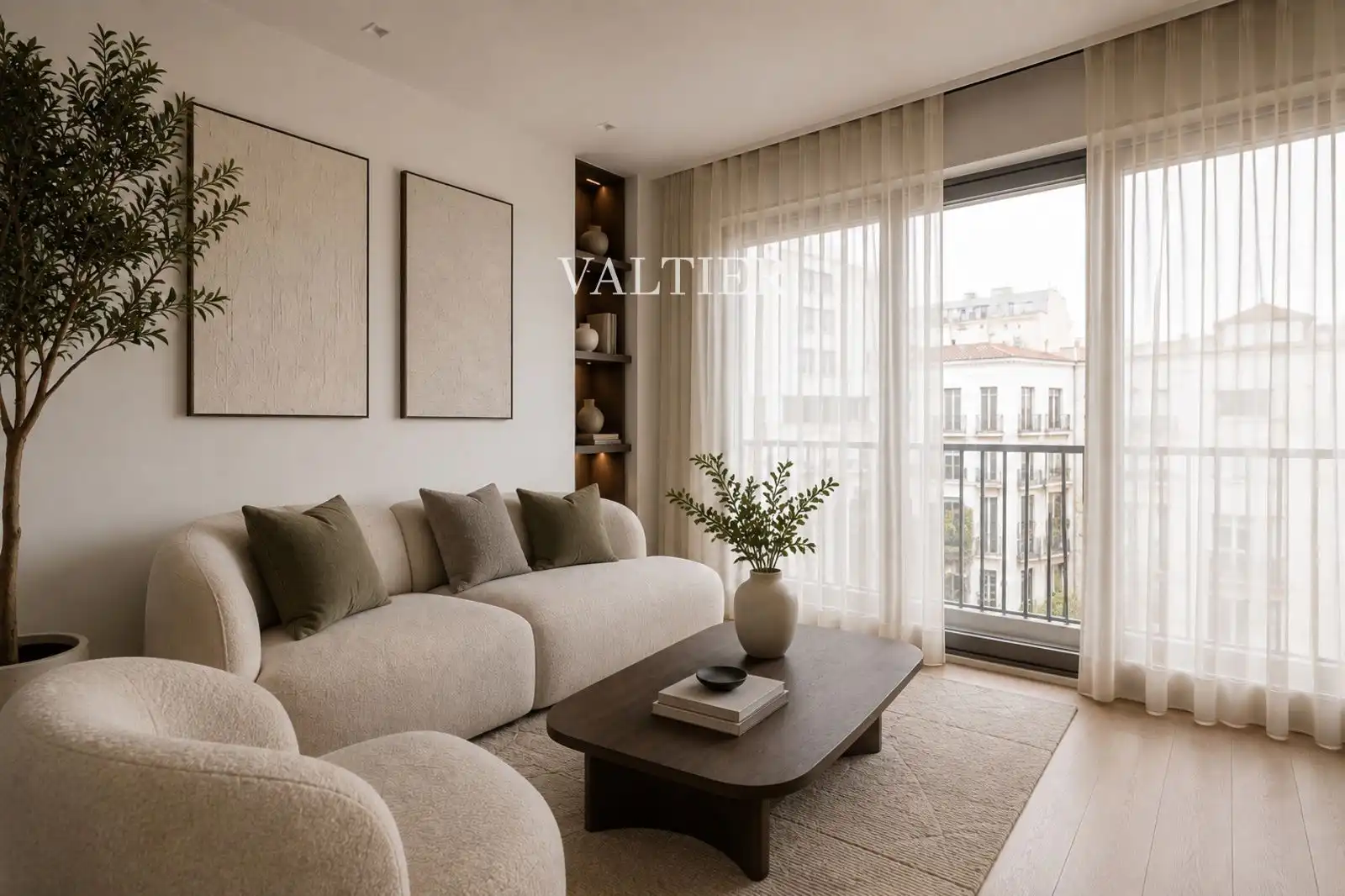 Sala d'estar de Pis en venda en Madrid amb Aire condicionat, Terrassa i Piscina