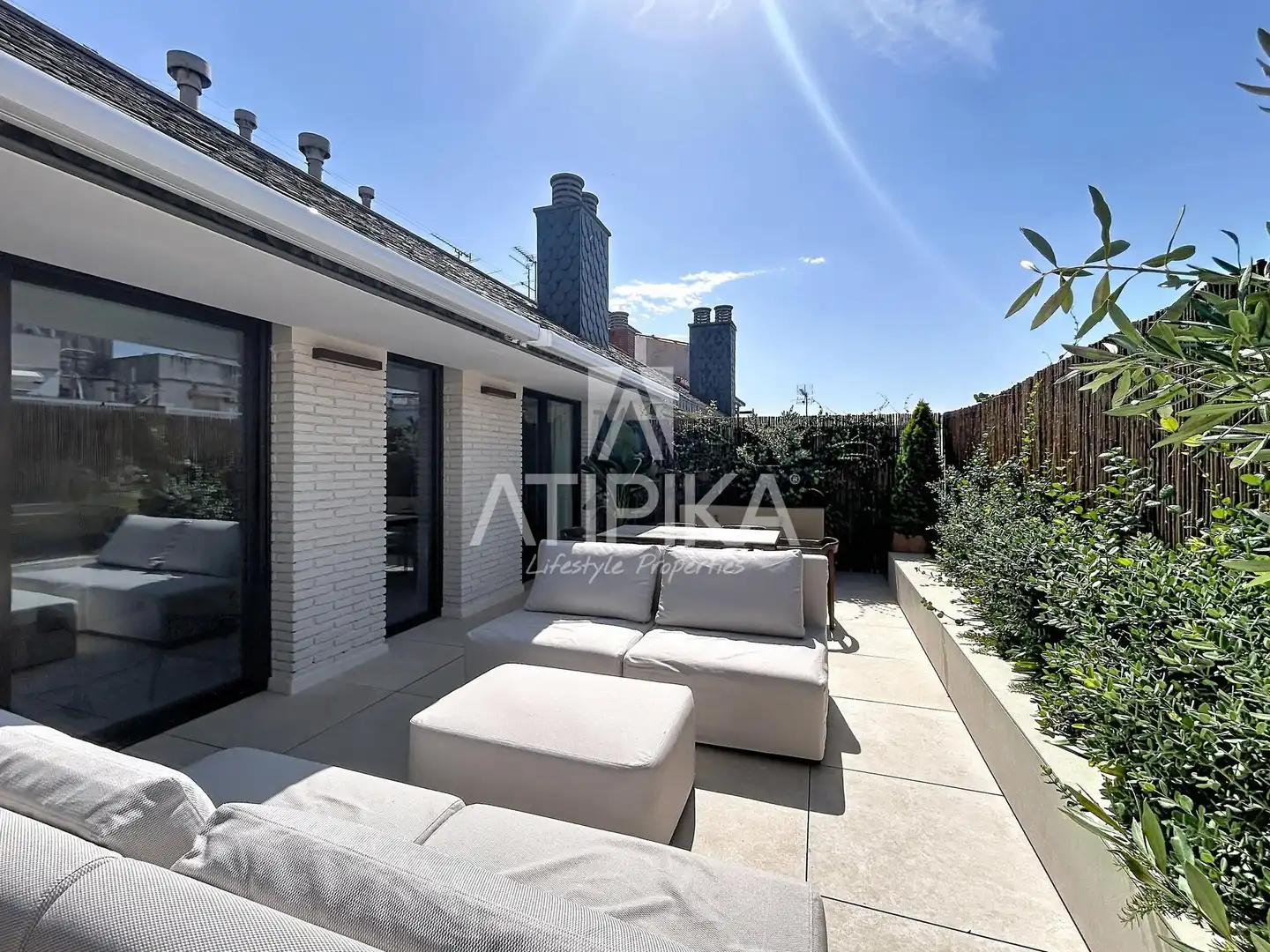 Terrace of Flat for rent in Barcelona  with Air Conditioner, Terrace and Furnished