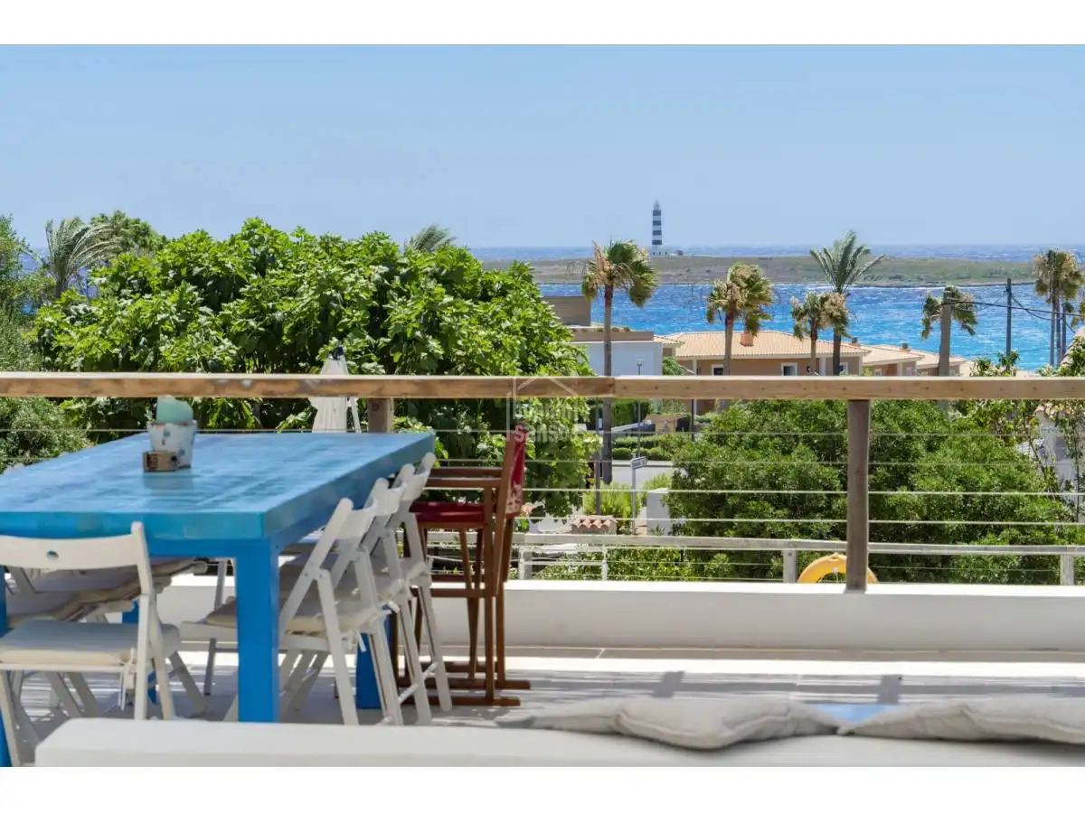 Terraza de Casa o chalet en venta en Sant Lluís con Jardín privado, Terraza y Piscina