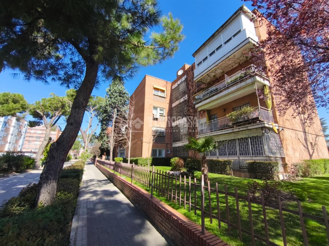 Vista exterior de Pis de lloguer en  Madrid Capital amb Terrassa