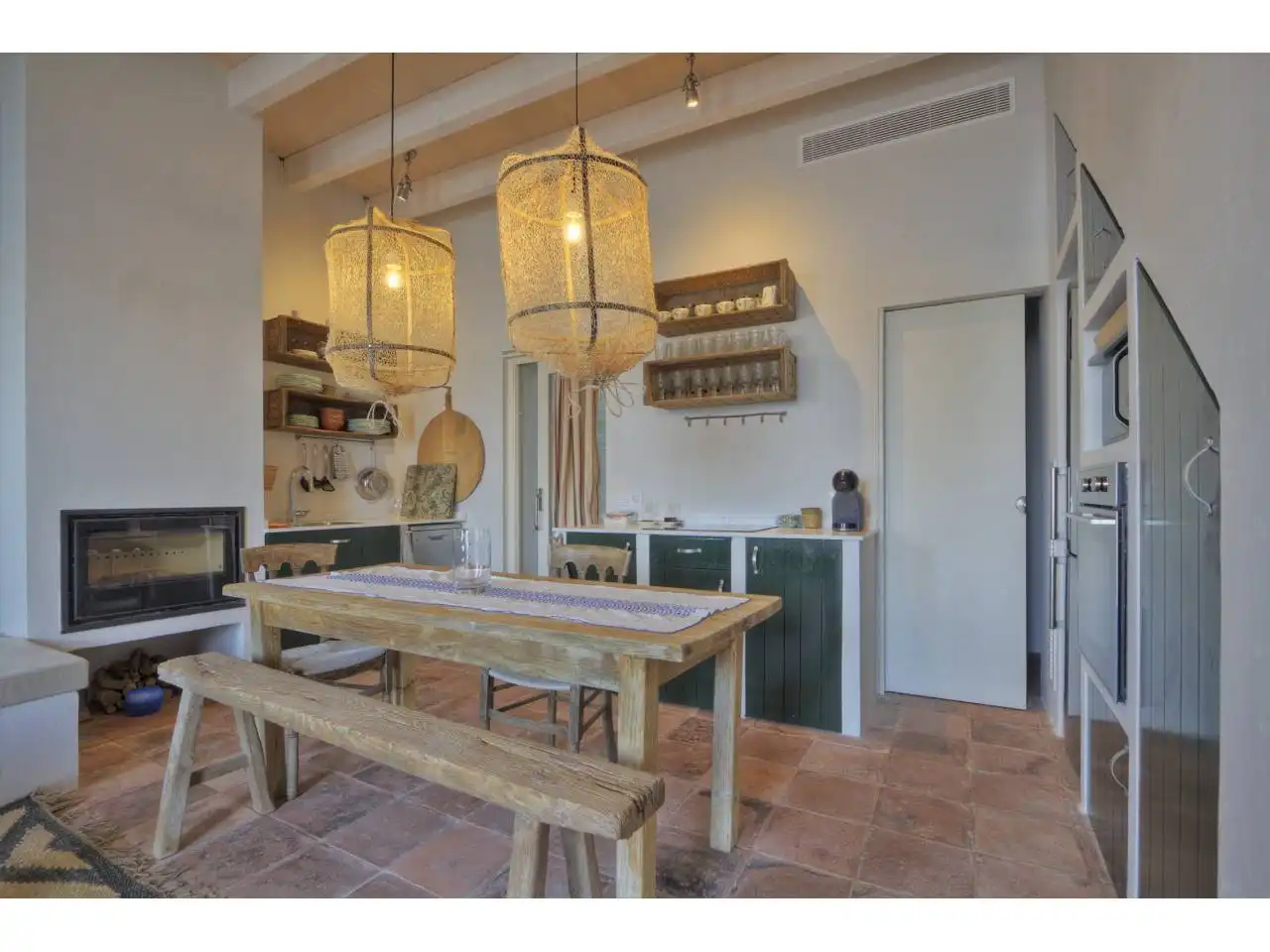 Cocina de Casa o chalet en venta en Es Castell con Aire acondicionado, Terraza y Amueblado