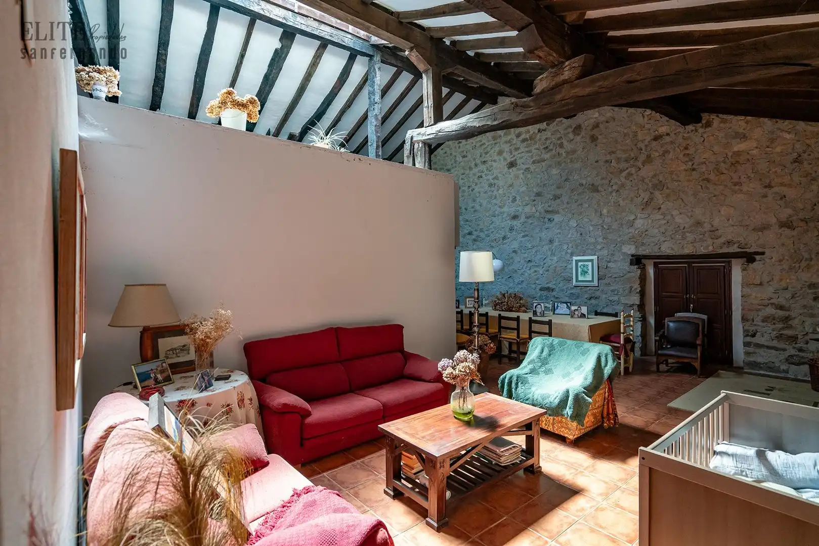 Sala de estar de Casa o chalet en venta en Puente Viesgo con Calefacción, Jardín privado y Terraza