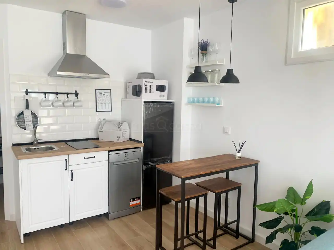 Kitchen of Study for rent in La Línea de la Concepción  with Terrace and Furnished