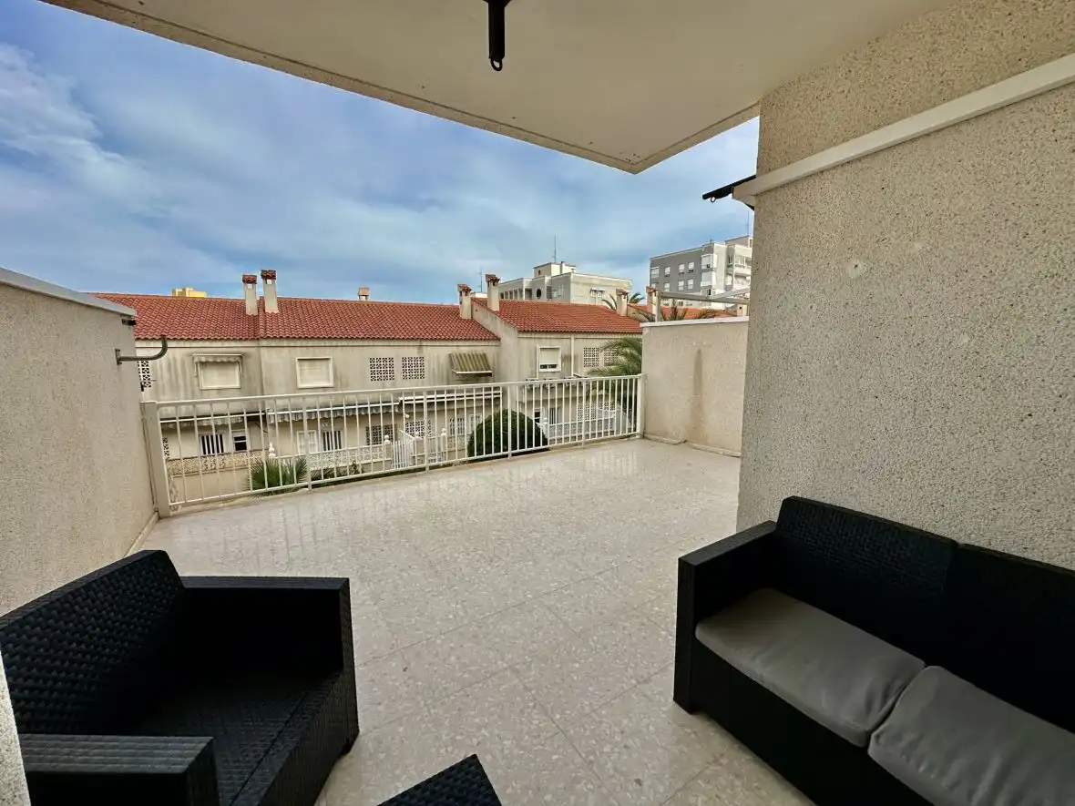 Terraza de Apartamento en venta en Elche / Elx con Calefacción, Terraza y Piscina