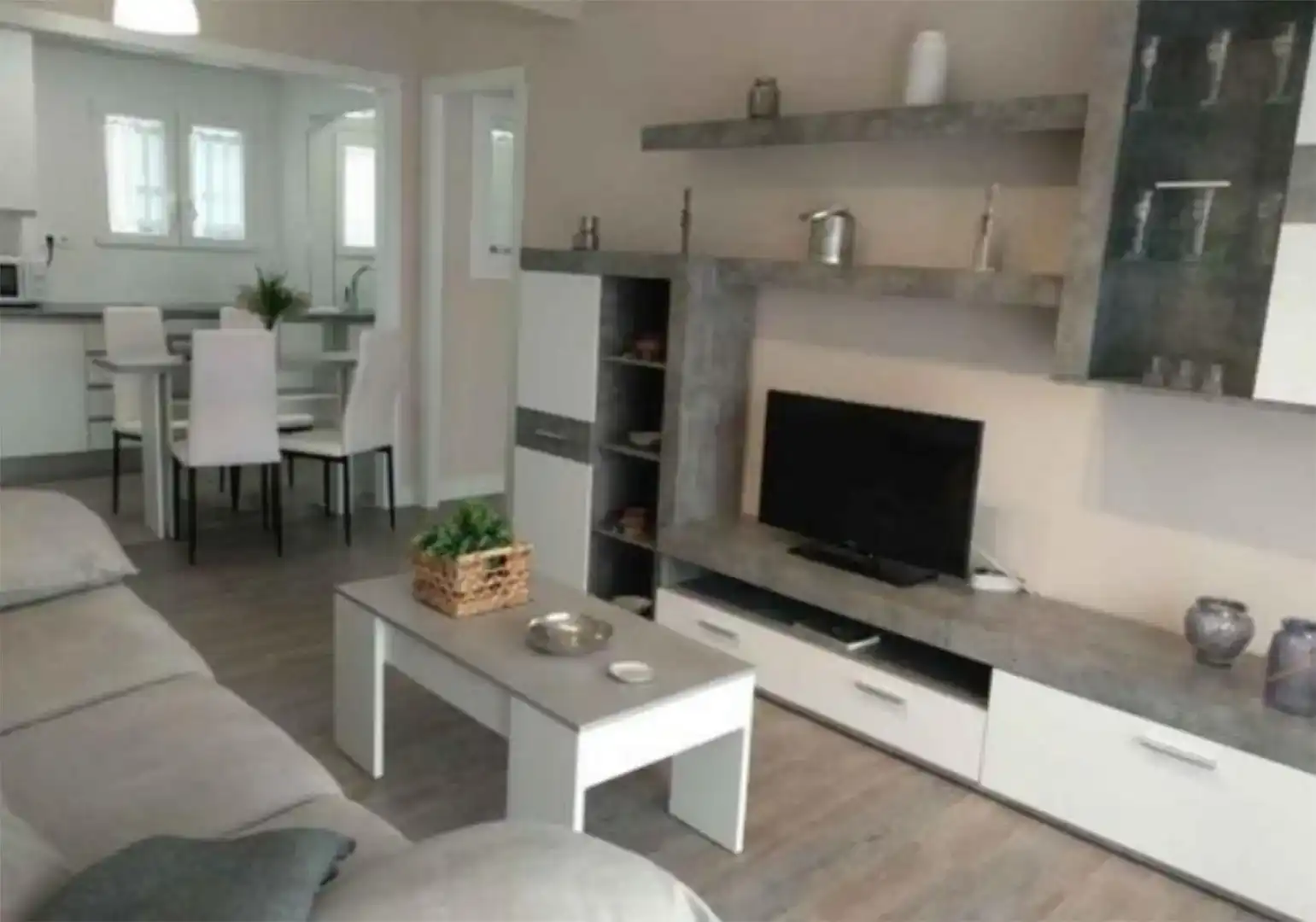 Living room of Flat for rent in Eivissa  with Air Conditioner, Furnished and Oven