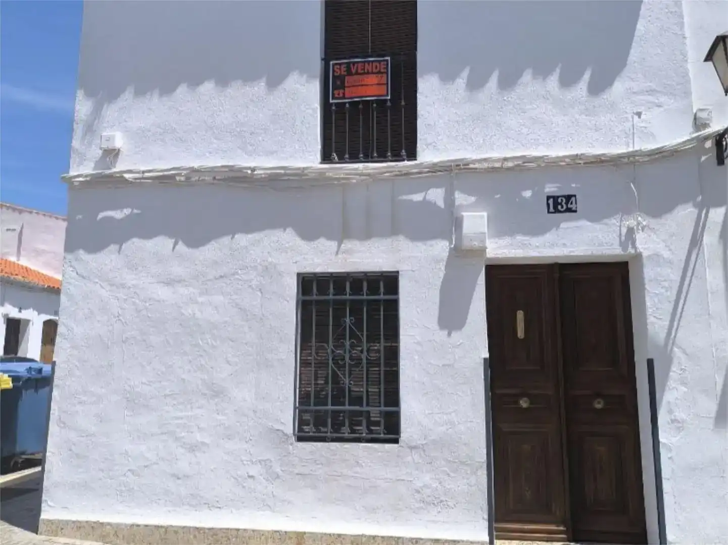 Vista exterior de Casa adosada en venda en Azuaga amb Traster