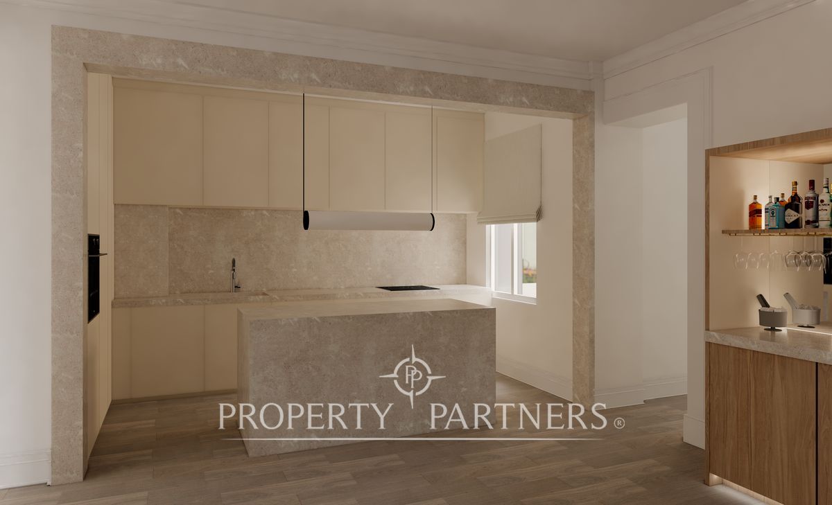 Kitchen of Apartment for sale in  Madrid Capital  with Air Conditioner and Heating