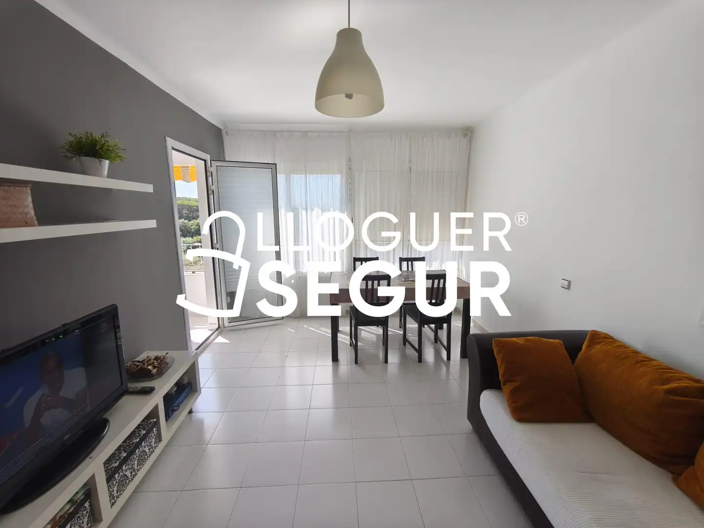 Living room of Flat for rent in Tordera  with Terrace and Furnished