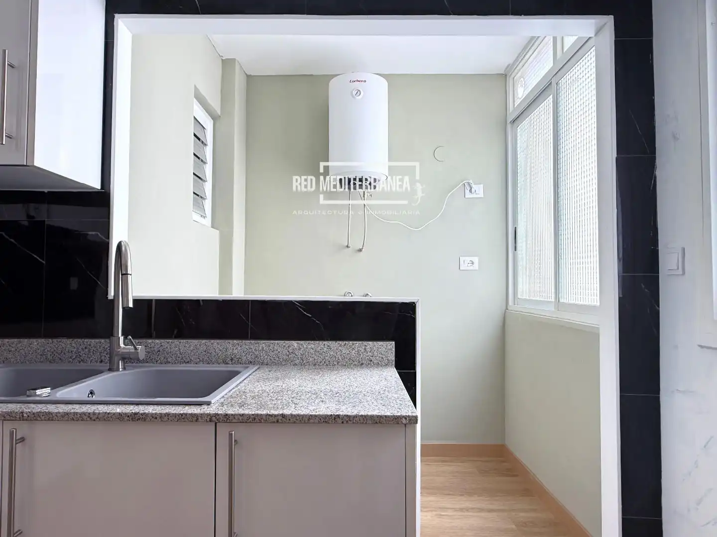 Kitchen of Flat for sale in Gandia  with Air Conditioner, Heating and Terrace