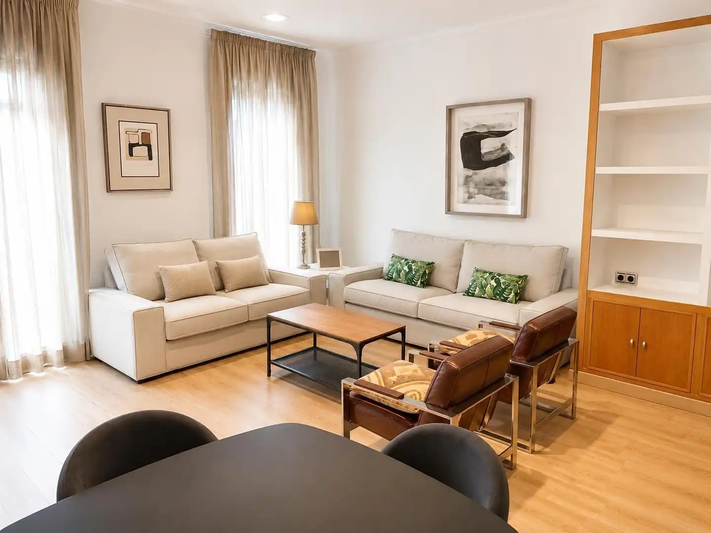 Sala d'estar de Pis de lloguer en Mérida amb Aire condicionat, Calefacció i Terrassa