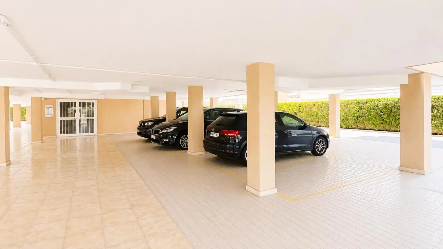 Parking of Flat for sale in Santa Pola  with Terrace, Swimming Pool and Furnished