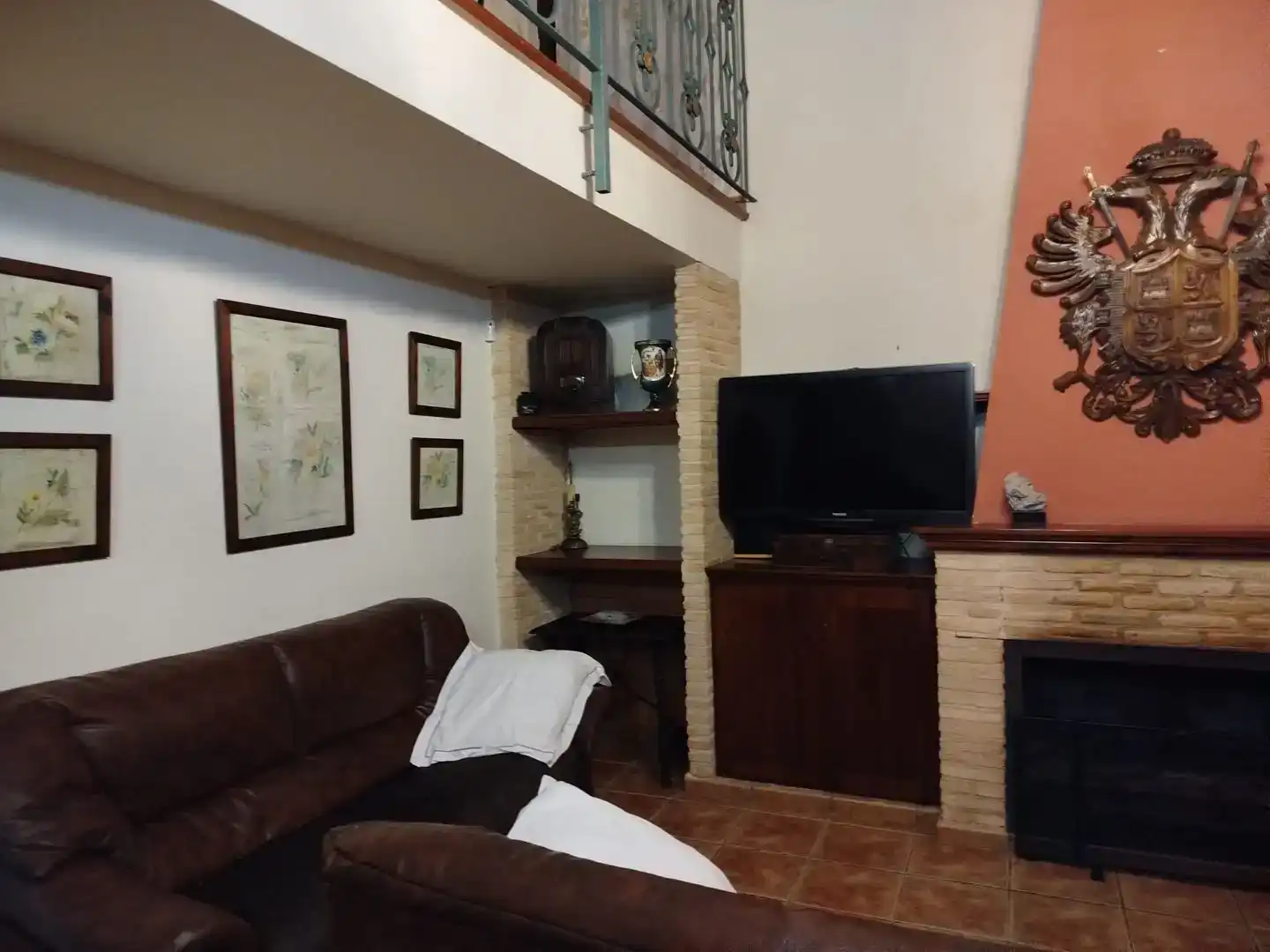 Sala d'estar de Casa o xalet de lloguer en Lorquí amb Aire condicionat, Jardí privat i Moblat