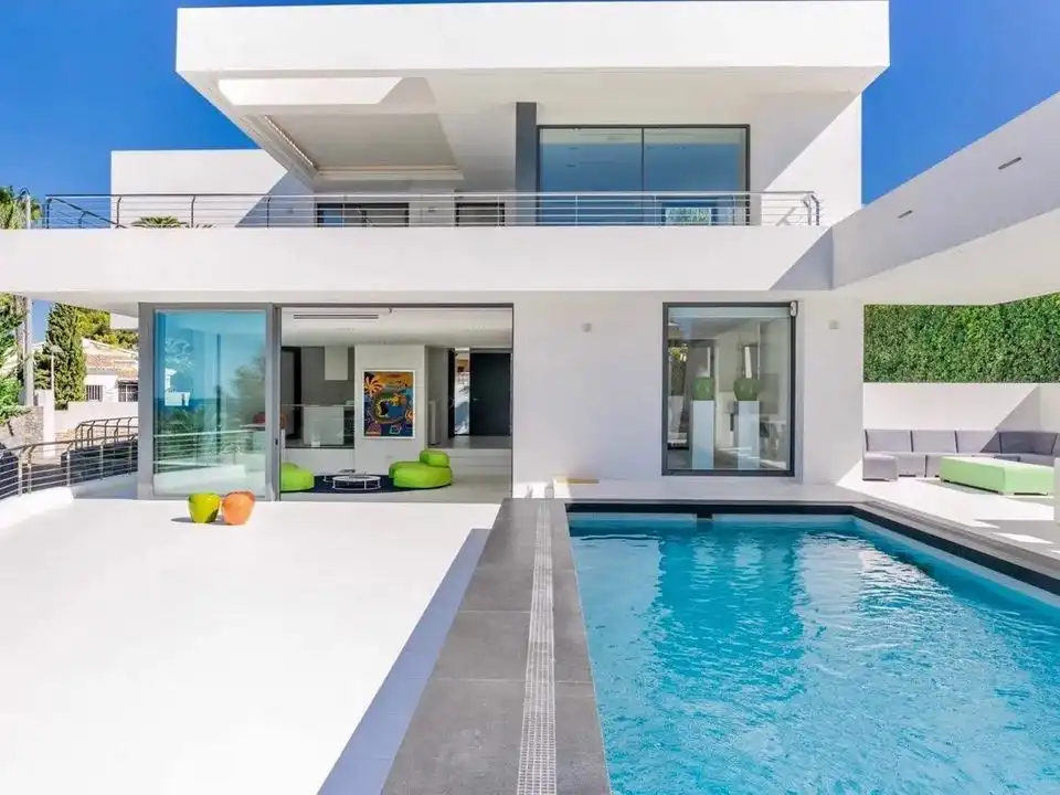 Piscina de Casa o chalet en venta en Moraira con Aire acondicionado, Calefacción y Terraza