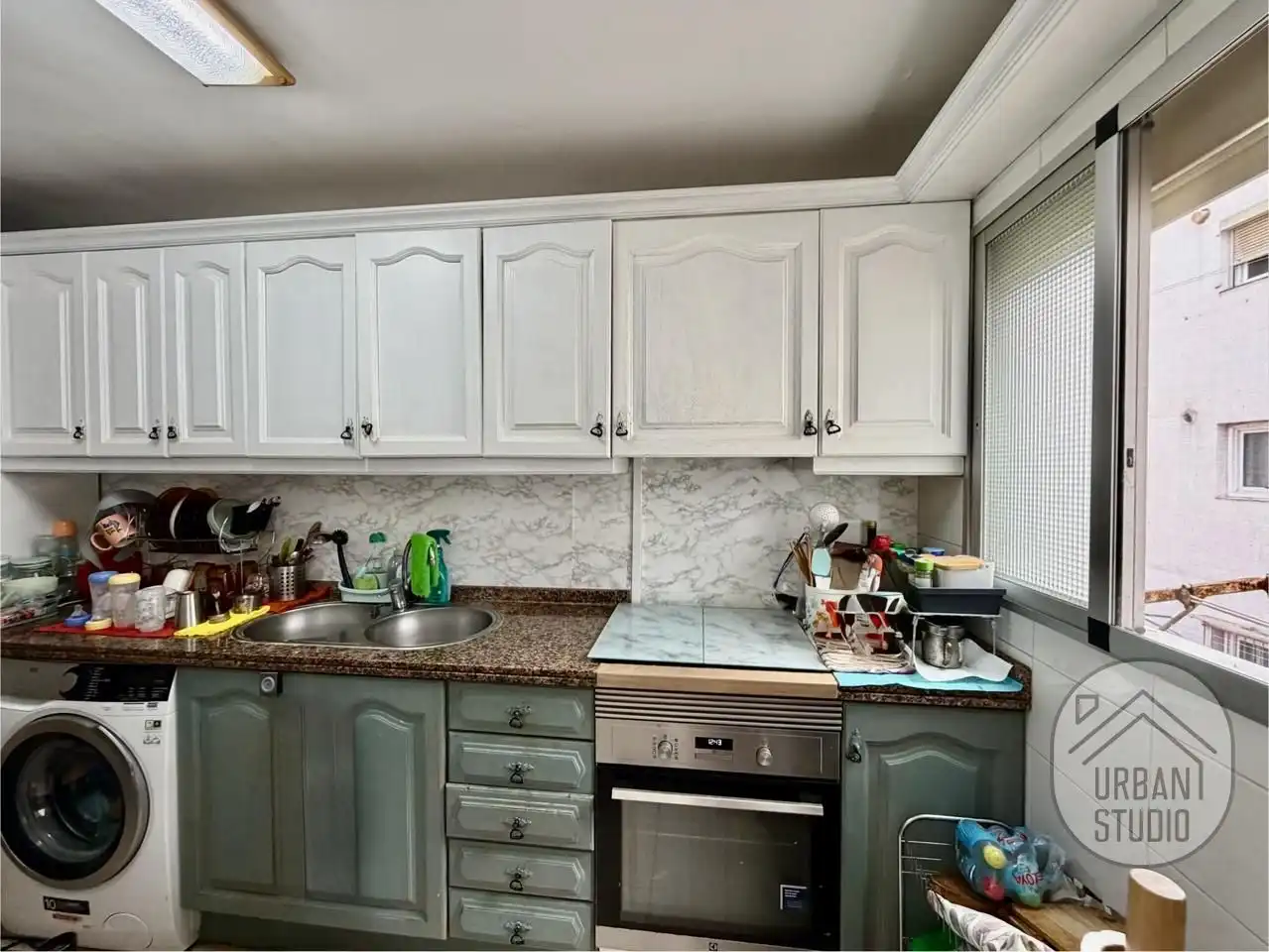 Cocina de Piso en venta en Alicante / Alacant con Terraza