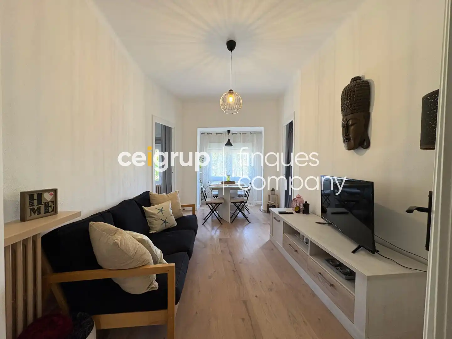 Sala de estar de Piso en venta en Salt con Calefacción y Terraza