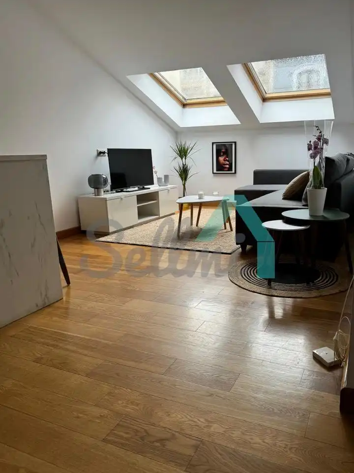 Living room of Flat for rent in Avilés  with Heating, Parquet flooring and Furnished