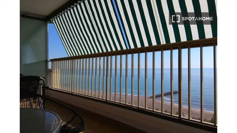 Terraza de Piso de alquiler en Xàtiva con Aire acondicionado, Calefacción y Amueblado