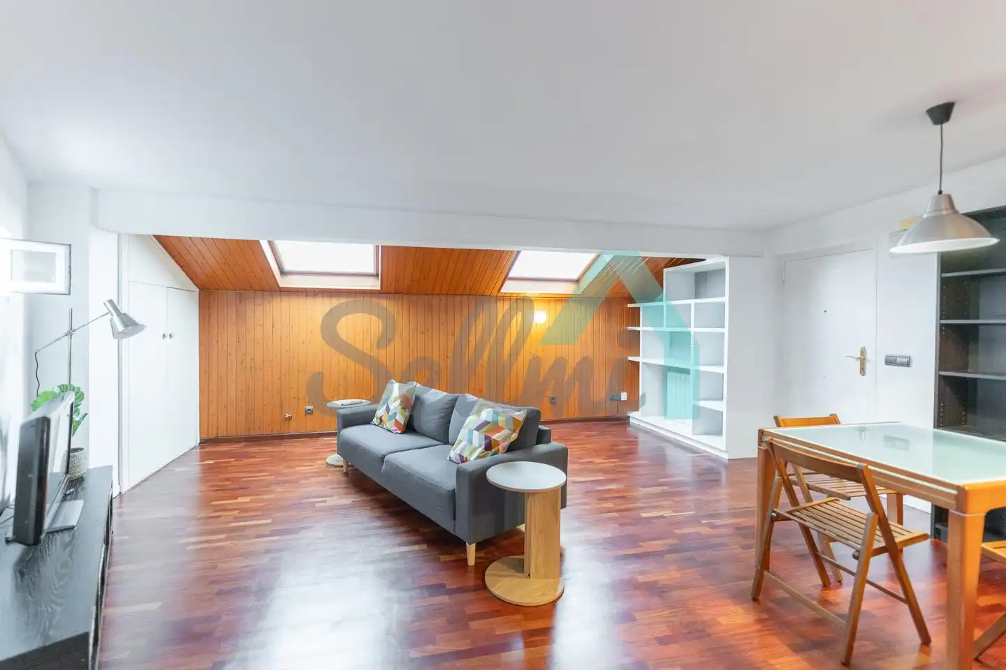 Wohnzimmer von Wohnung zur Miete in Oviedo  mit Heizung, Parkett und Möbliert