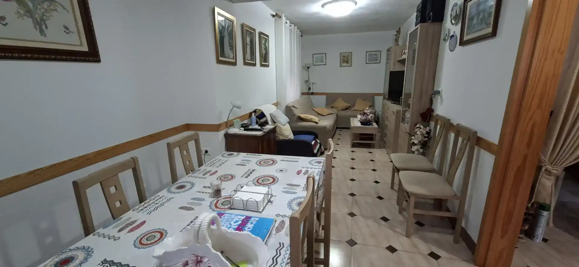 Menjador de Casa adosada en venda en Gandia