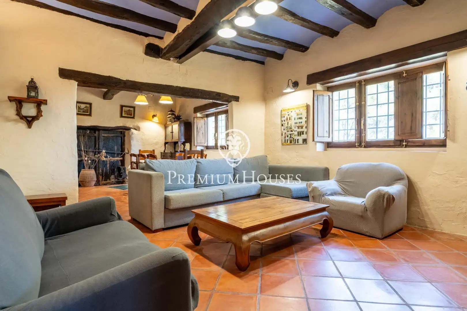 Living room of Country homes for sale in El Catllar   with Heating, Private garden and Terrace