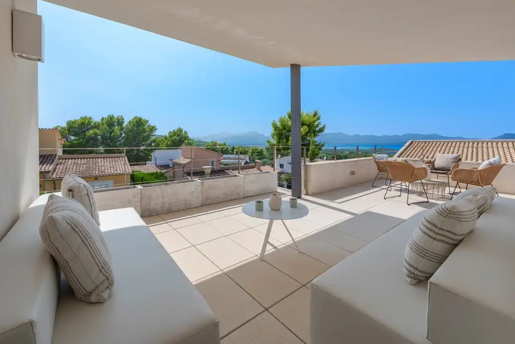 Terrasse von Haus oder Chalet zum Verkauf in Alcúdia mit Klimaanlage, Privatgarten und Terrasse