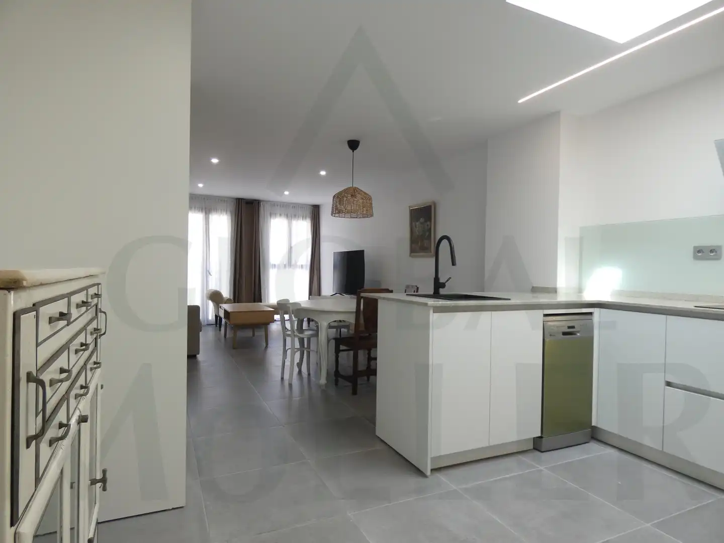 Cocina de Piso de alquiler en Cartagena con Aire acondicionado, Amueblado y Horno