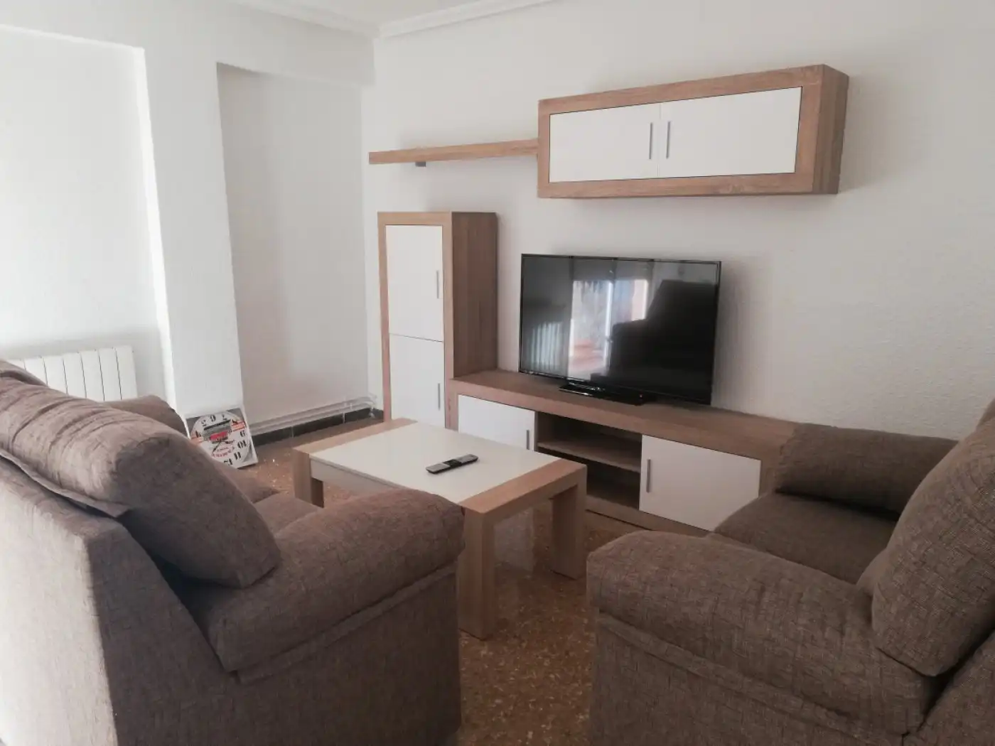 Living room of Flat for share in Alcoy / Alcoi  with Heating, Furnished and Balcony