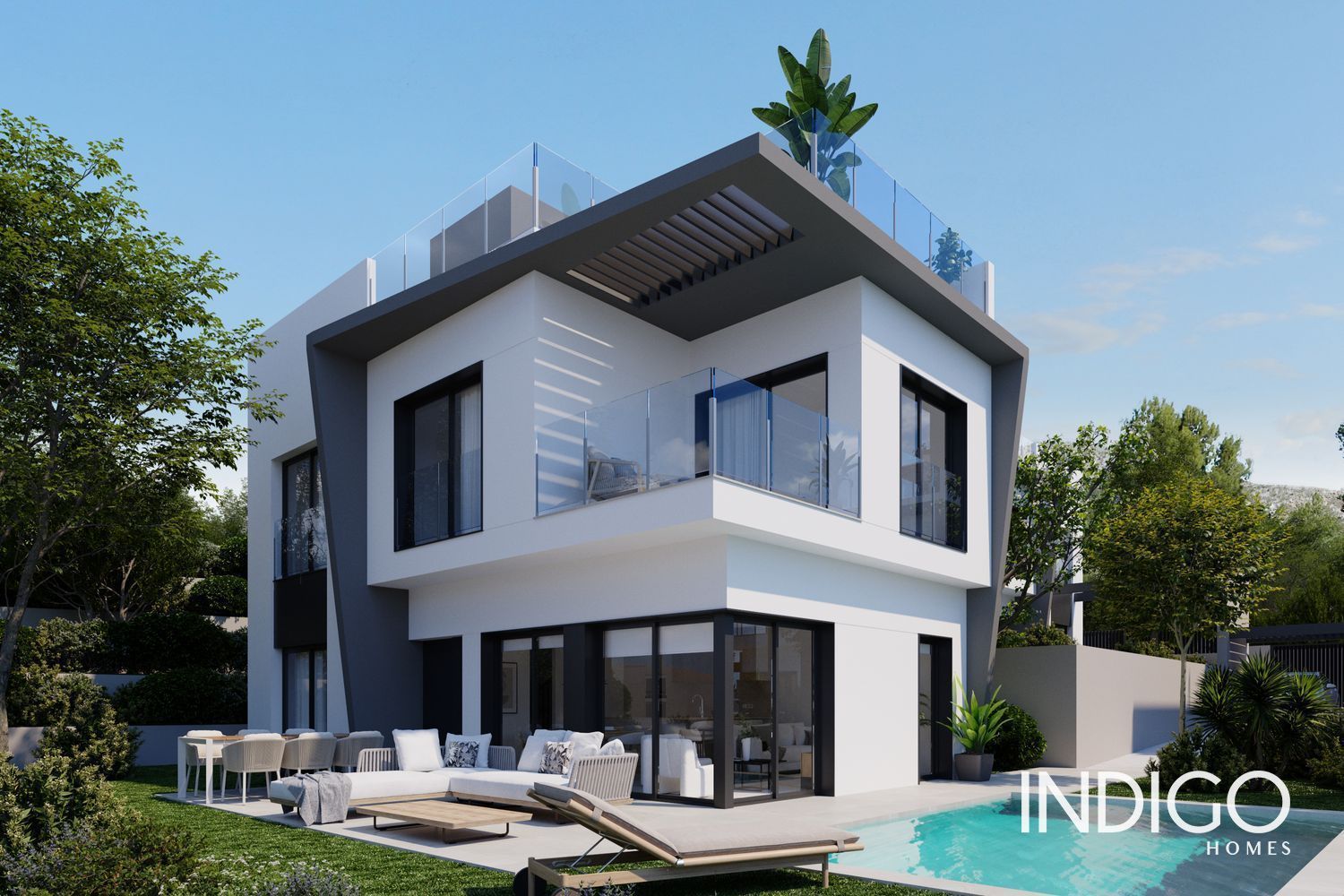 Exterior view of House or chalet for sale in Villajoyosa / La Vila Joiosa  with Air Conditioner, Heating and Terrace