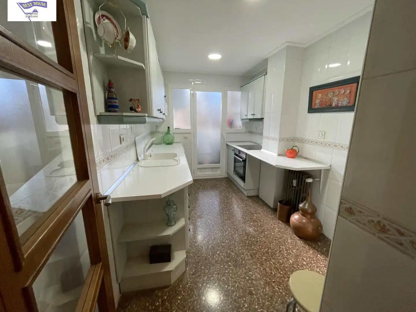 Kitchen of Flat for sale in Albacete  with Balcony