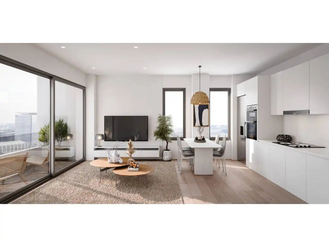 Living room of Flat for sale in Granollers  with Air Conditioner, Heating and Terrace