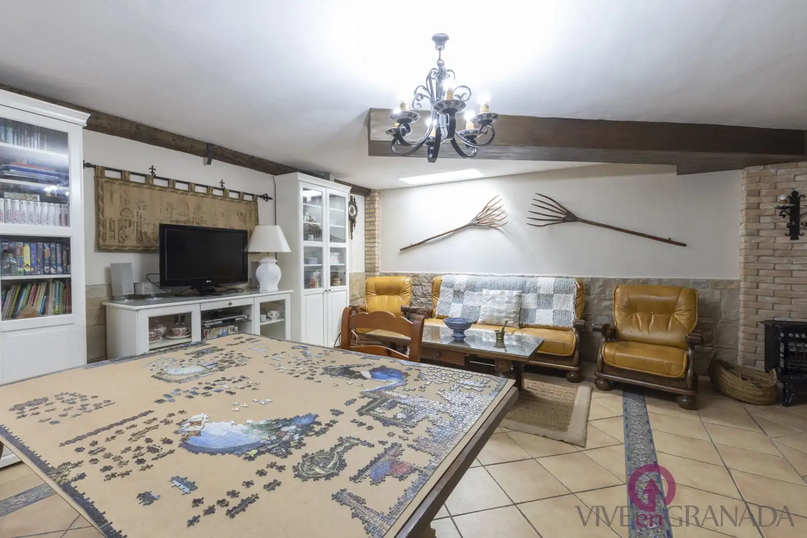 Sala de estar de Casa adosada en venta en Maracena con Terraza y Balcón