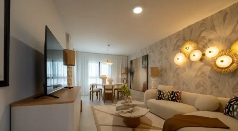 Sala d'estar de Pis en venda en Jávea / Xàbia amb Aire condicionat, Calefacció i Parquet