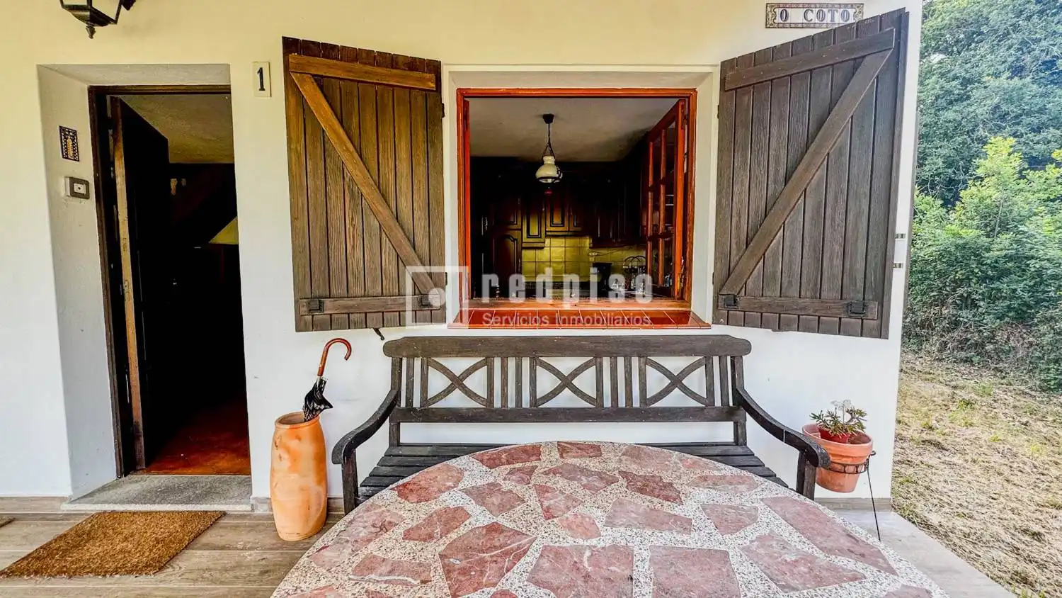 Terraza de Casa o chalet en venta en Abegondo con Parquet, Terraza y Amueblado