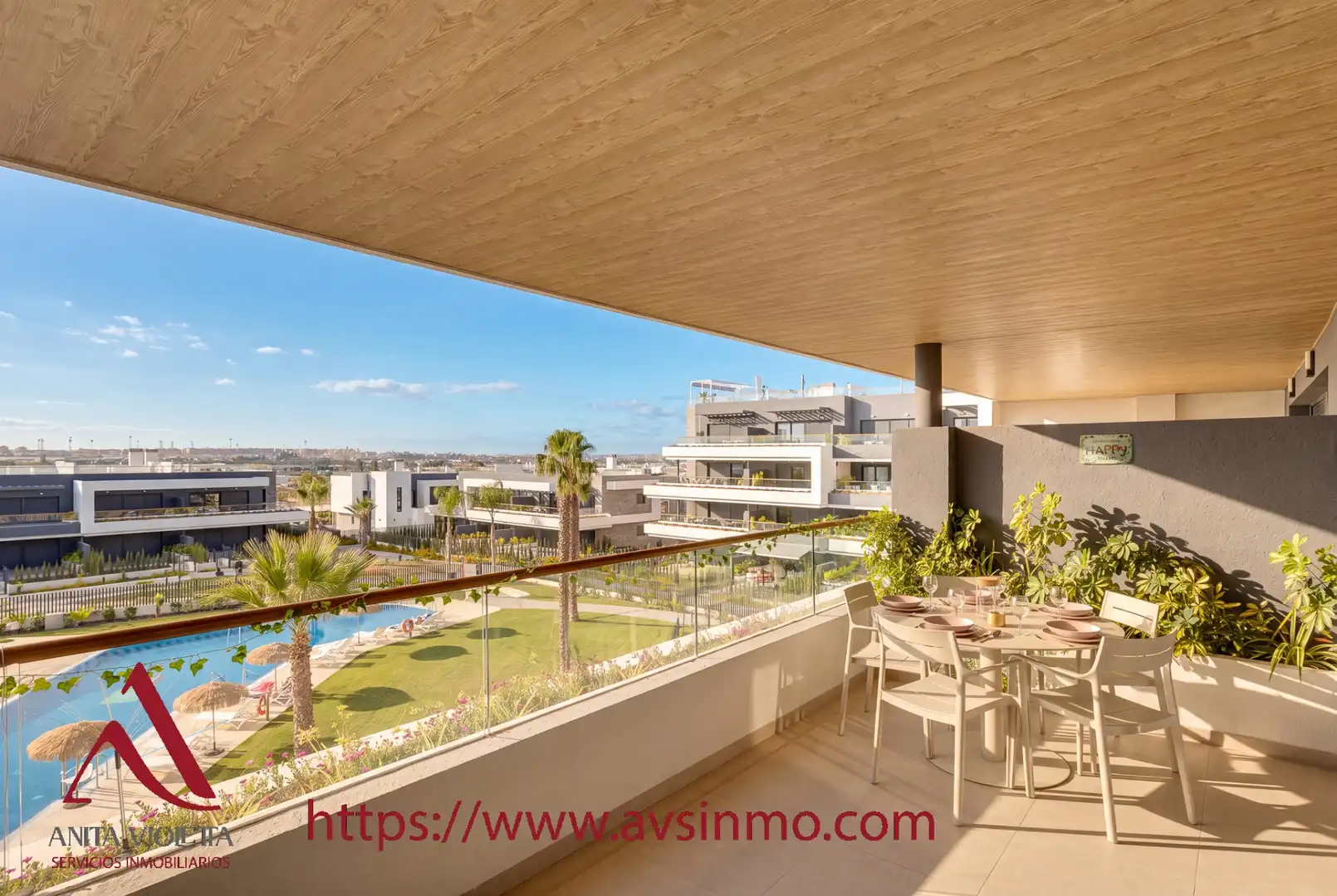Terrace of Apartments for rent in Torrevieja  with Air Conditioner, Heating and Terrace