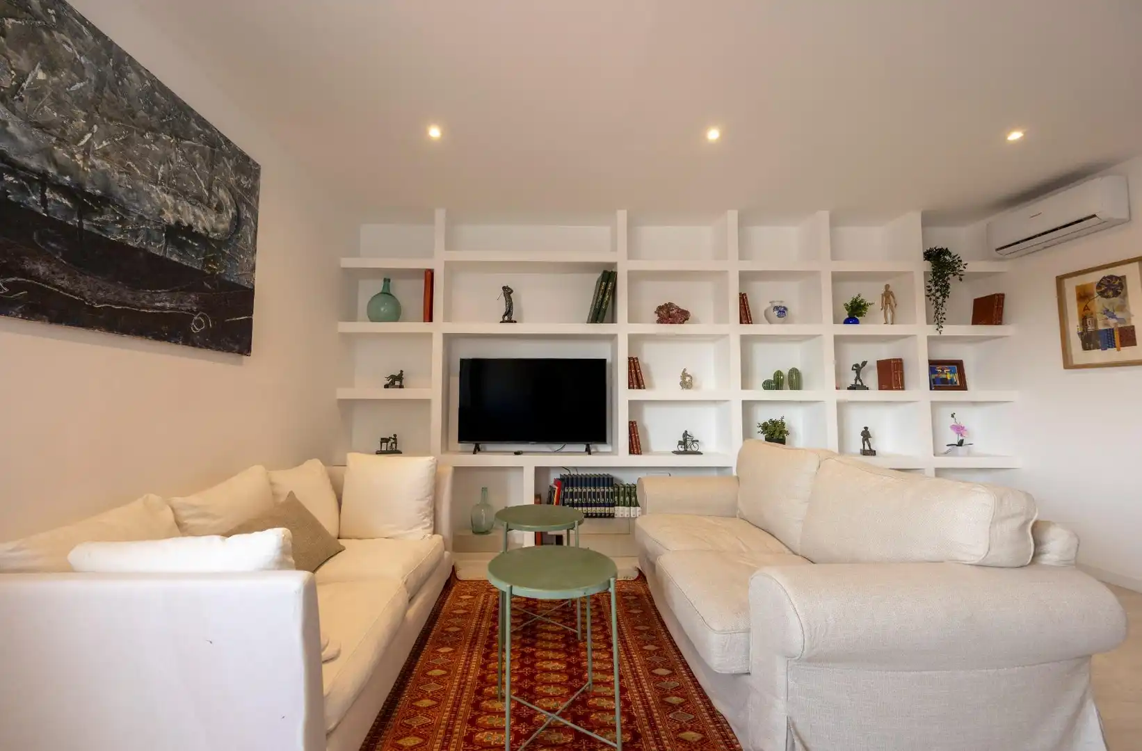 Sala de estar de Ático en venta en Barcelona con Aire acondicionado