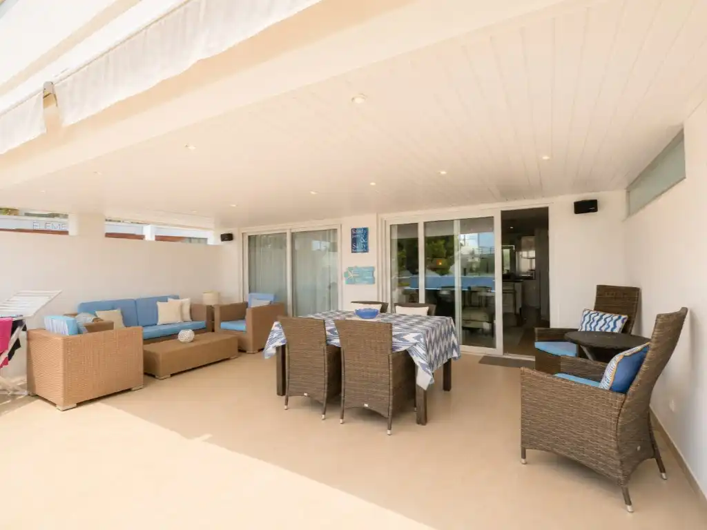 Terrasse von Wohnung zur Miete in Calvià mit Klimaanlage, Privatgarten und Terrasse