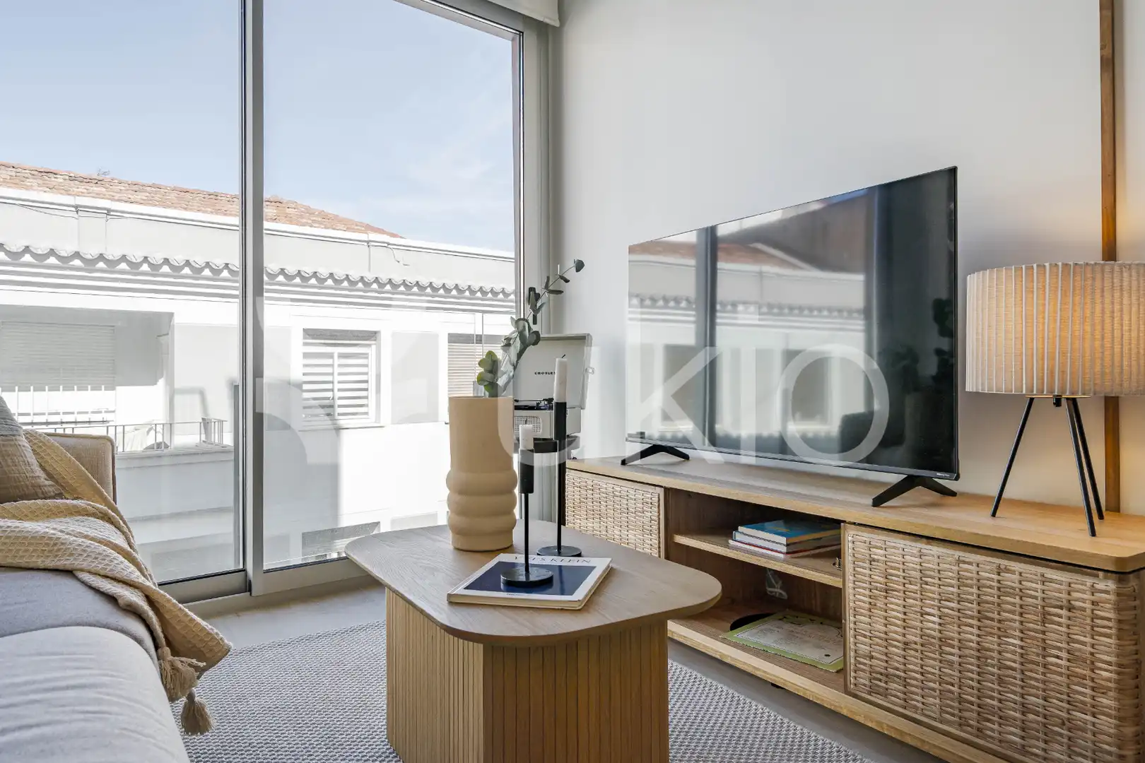 Sala d'estar de Apartament de lloguer en Madrid amb Aire condicionat, Calefacció i Moblat