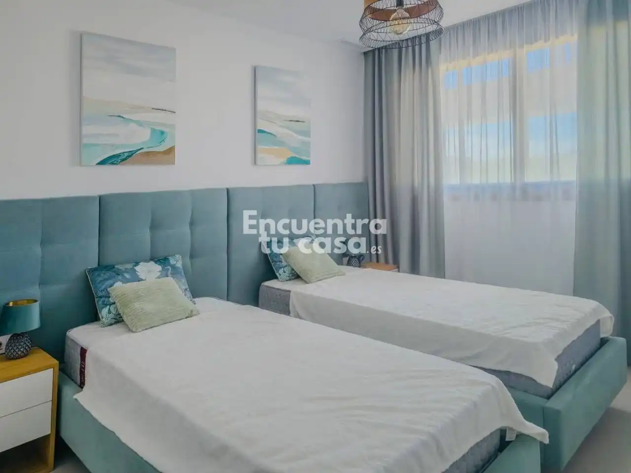 Schlafzimmer von Wohnung zur Miete in Finestrat mit Klimaanlage, Heizung und Terrasse