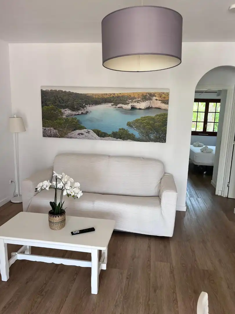 Sala d'estar de Apartament en venda en Alaior amb Aire condicionat, Parquet i Terrassa