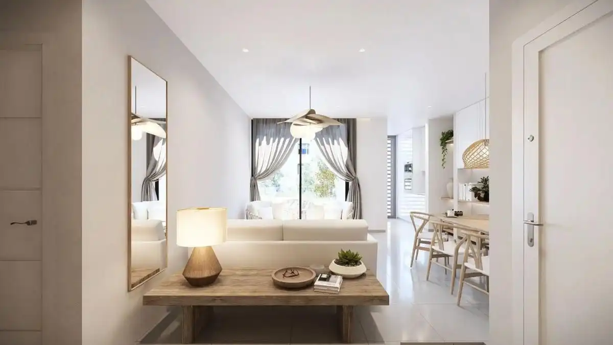 Sala d'estar de Apartament en venda en Jávea / Xàbia amb Alarma i Piscina comunitària
