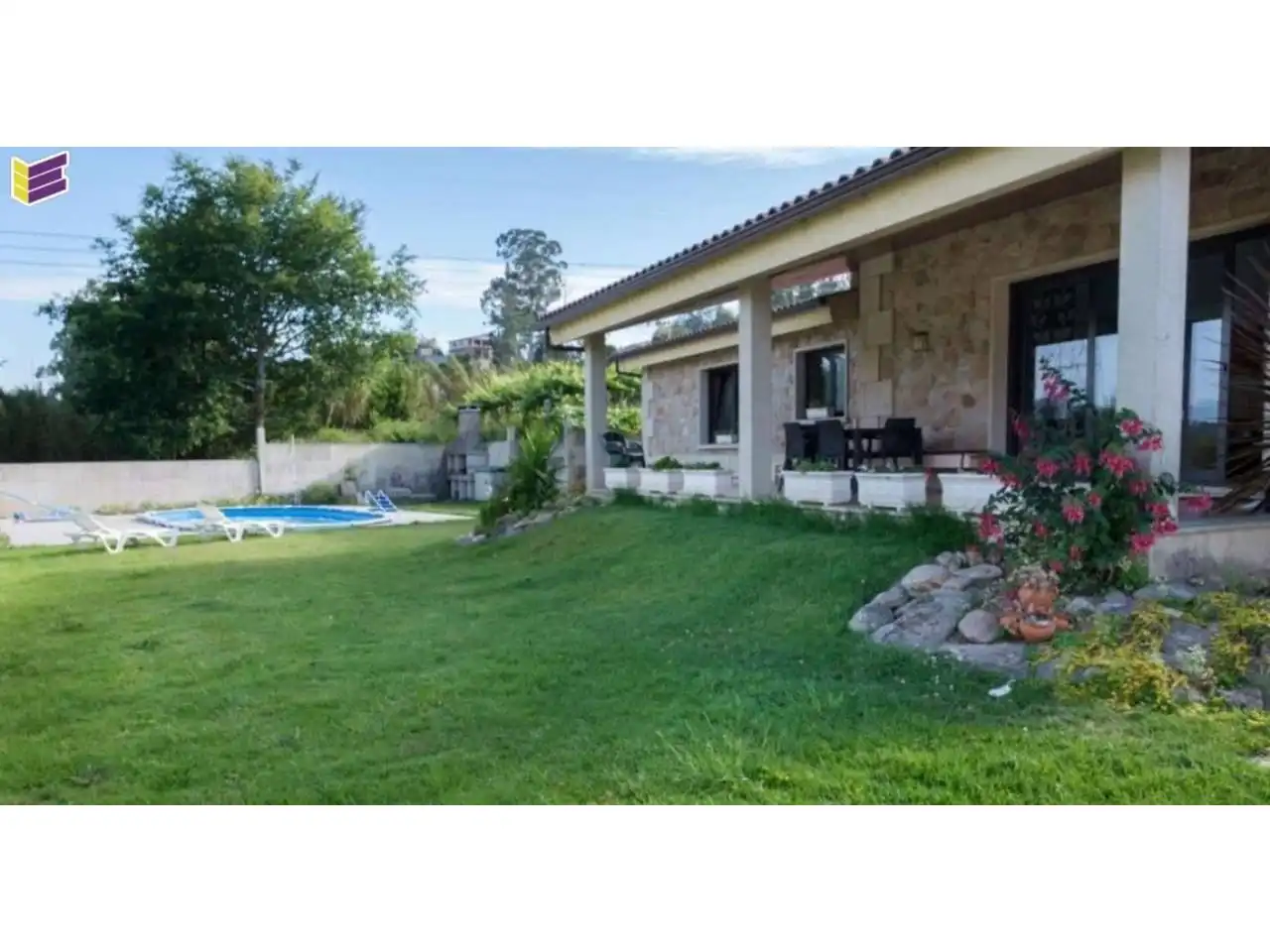 Jardín de Casa o chalet en venta en Salceda de Caselas con Calefacción, Terraza y Piscina
