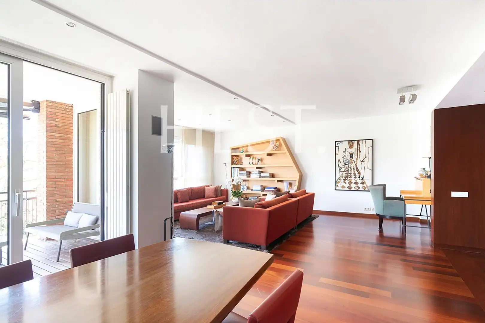 Sala de estar de Piso en venta en Barcelona con Aire acondicionado, Calefacción y Jardín privado