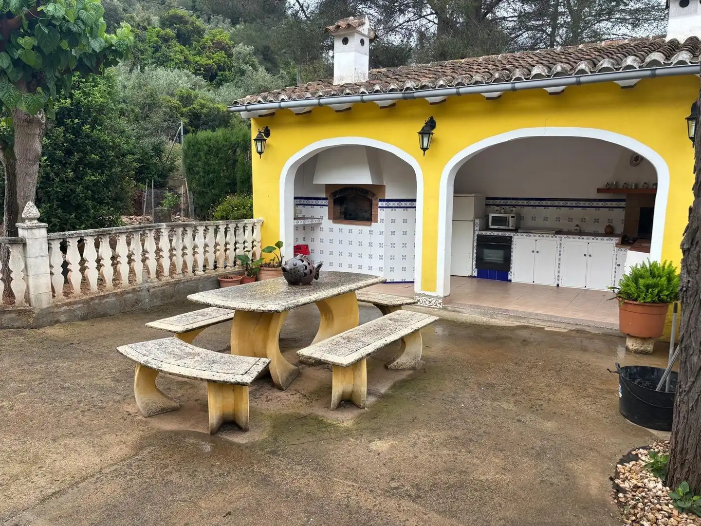 Terrace of Houses for sale in Simat de la Valldigna  with Air Conditioner, Heating and Swimming Pool