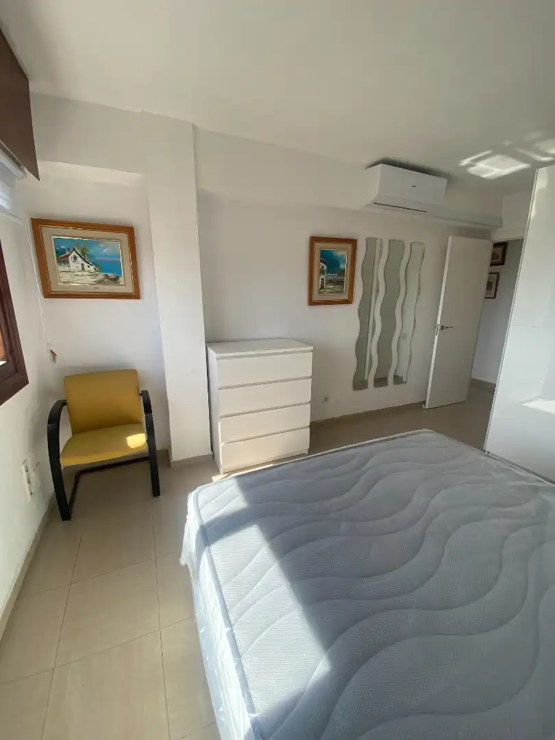 Bedroom of Flat for rent in Málaga  with Air Conditioner, Furnished and Washing machine