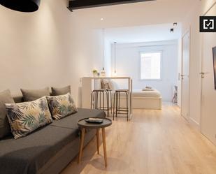 Living room of Flat to rent in  Madrid Capital  with Air Conditioner, Heating and Furnished