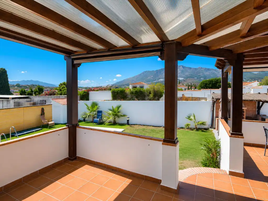 Terrassa de Casa o xalet en venda en Mijas amb Aire condicionat, Calefacció i Jardí privat