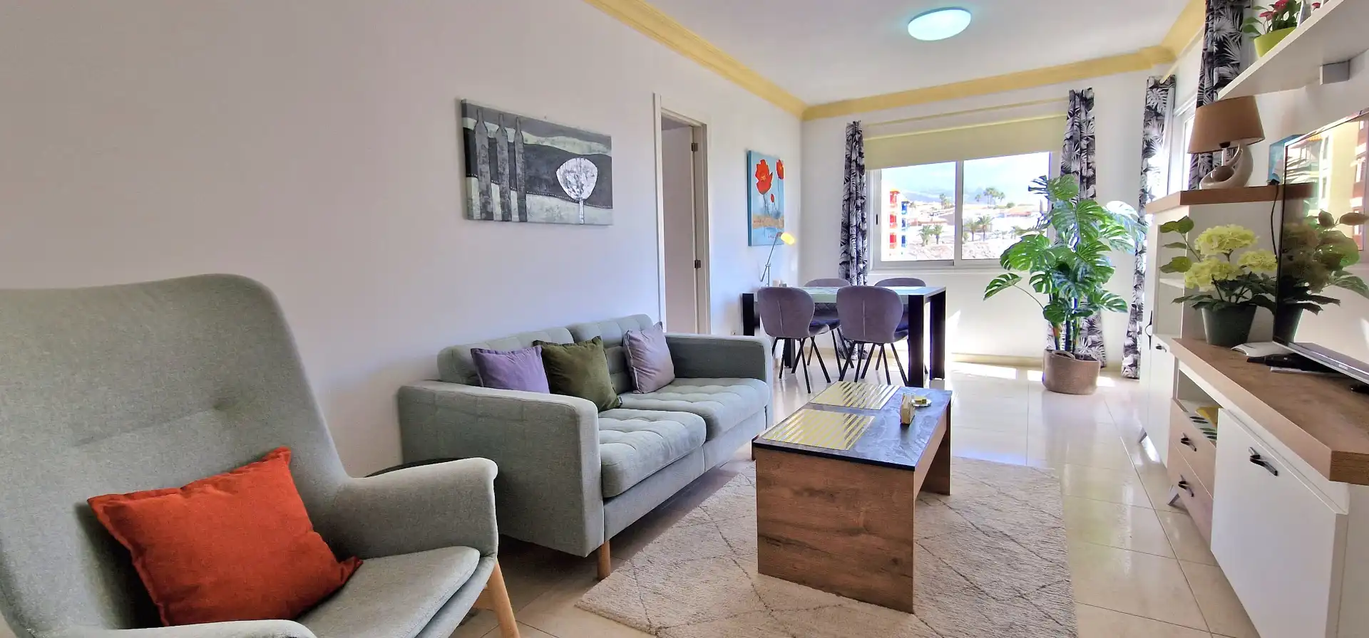 Sala de estar de Apartamento en venta en Adeje con Terraza, Amueblado y Horno