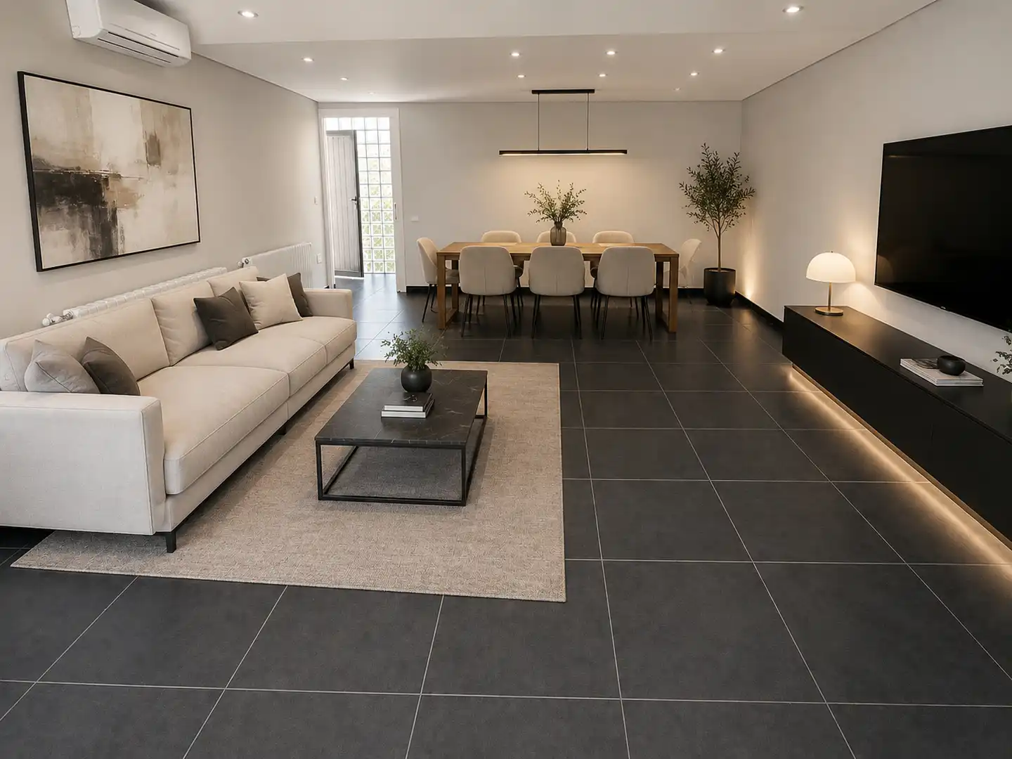 Sala de estar de Casa o chalet en venta en Alicante / Alacant con Aire acondicionado, Jardín privado y Terraza