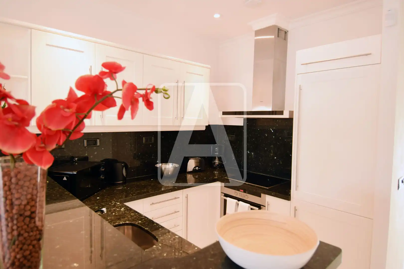 Cuina de Apartament en venda en Benissa amb Aire condicionat, Calefacció i Jardí privat